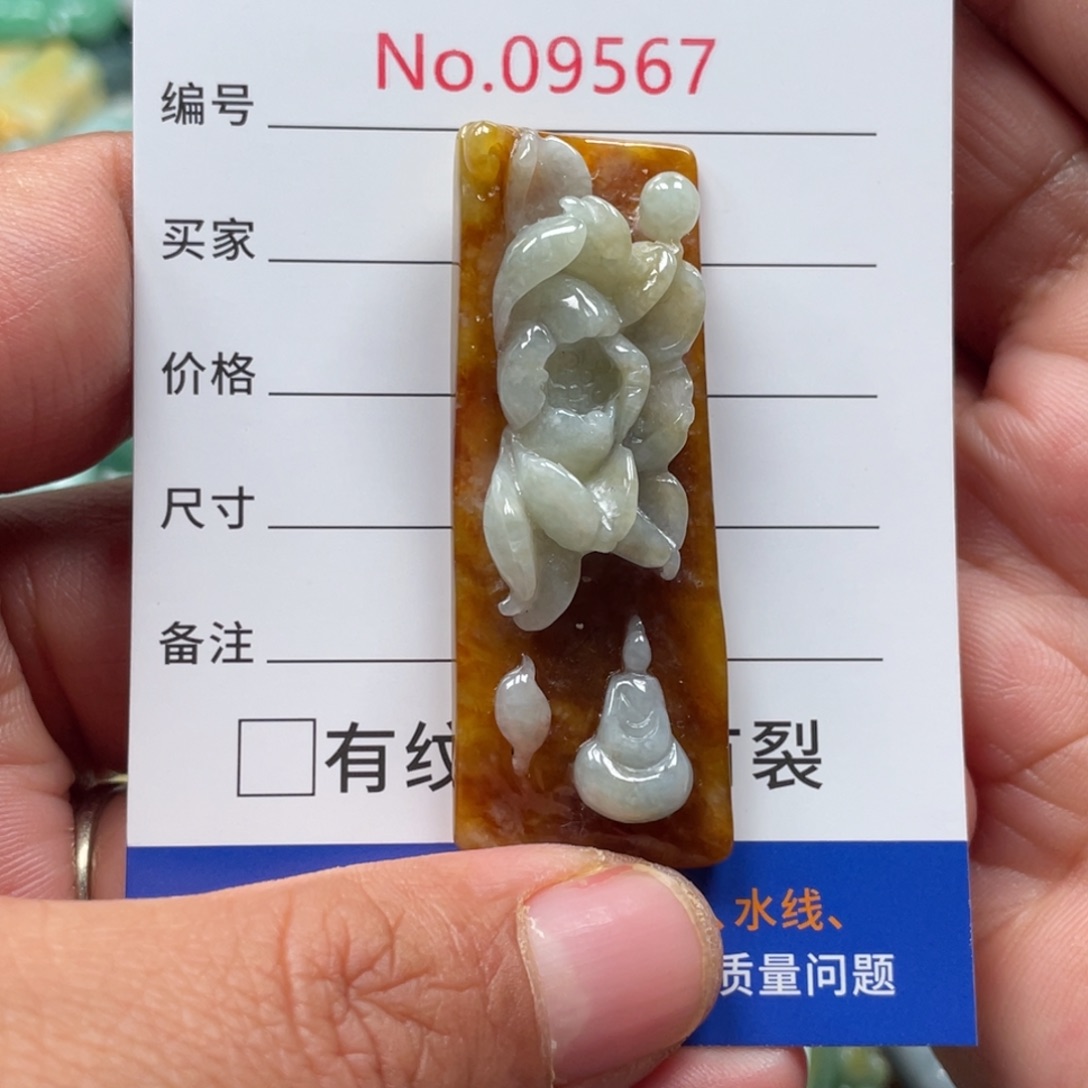 翡翠颈饰未镶嵌翡玉缘翡翠挂件