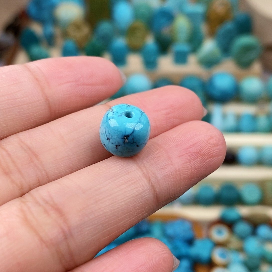 绿松石珠宝奇石未镶嵌9.8