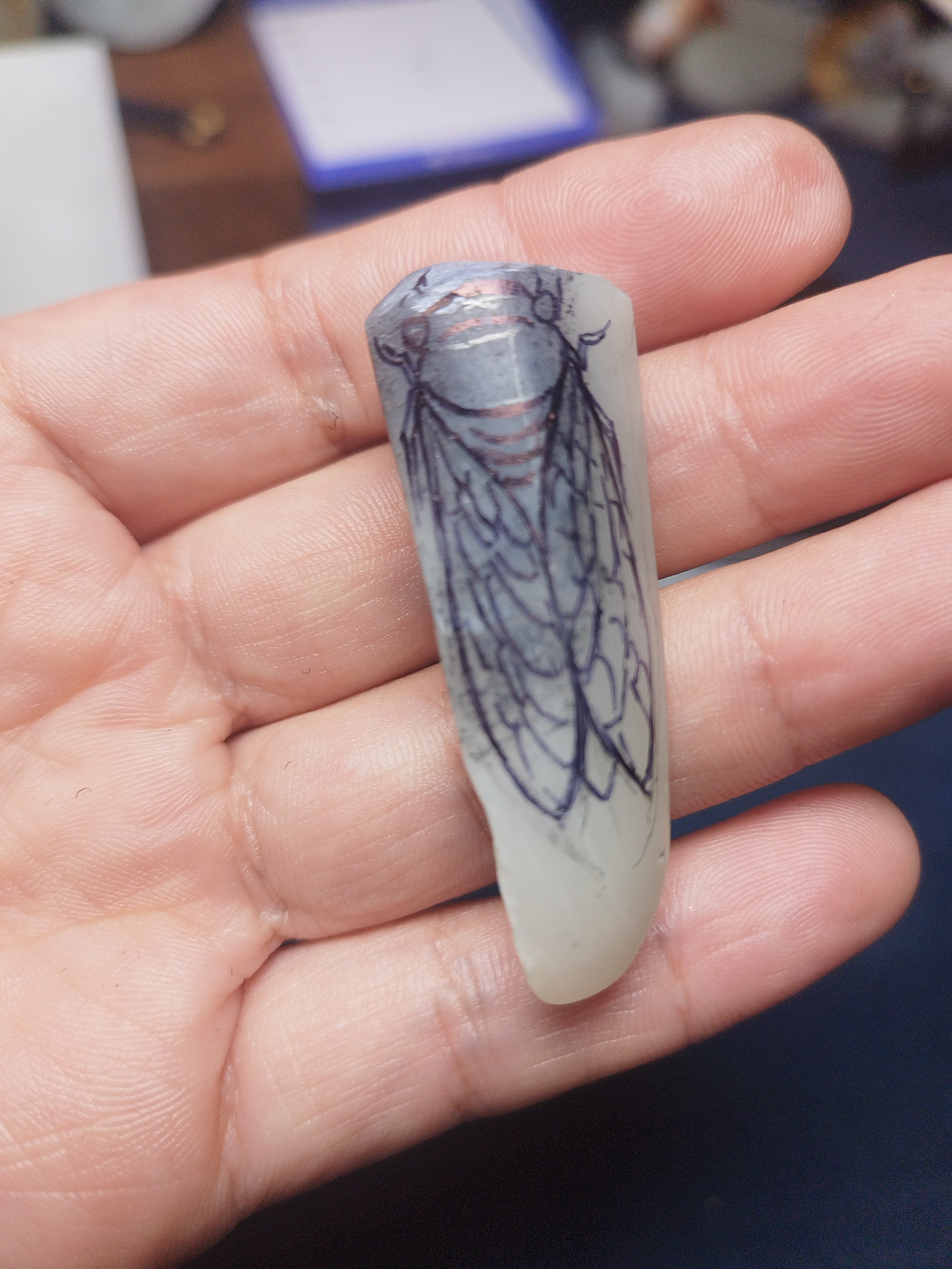 新疆和田玉白玉吊坠