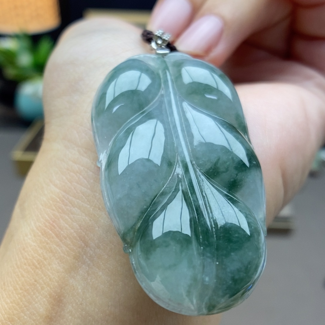 翡翠银S925镶嵌颈饰吊坠10