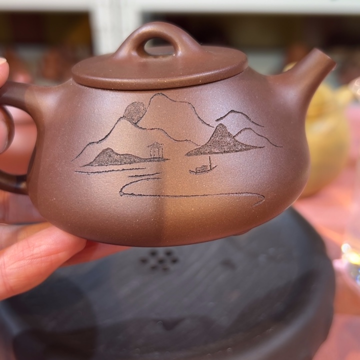 怪***物紫砂茶案上岸石瓢150cc