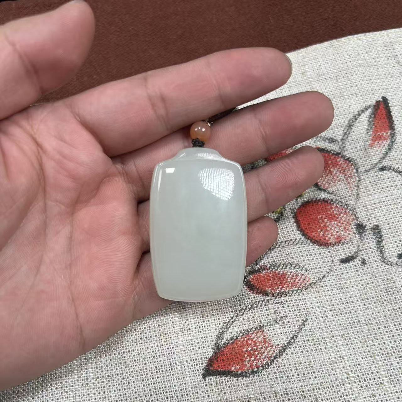 (龙哥专属）新疆和田玉无事牌1026018BRS（多样性发货拍一发一）