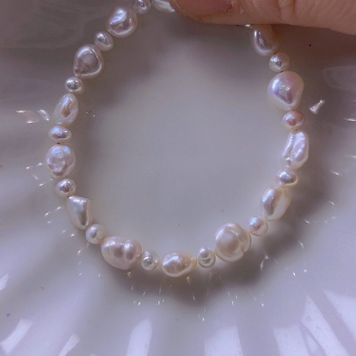 淡水珍珠手绳合金