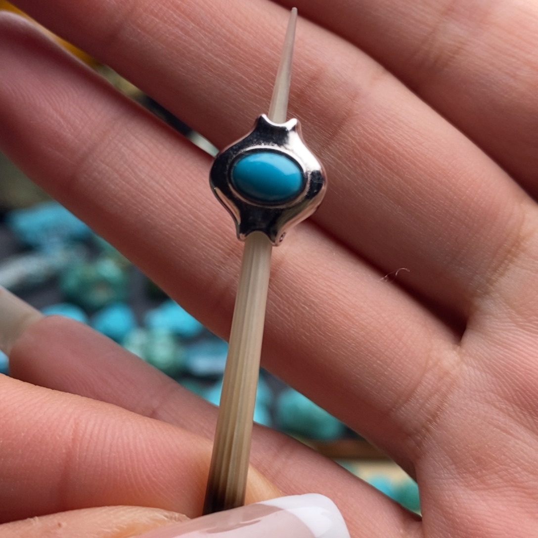 绿松石银S925镶嵌珠宝奇石