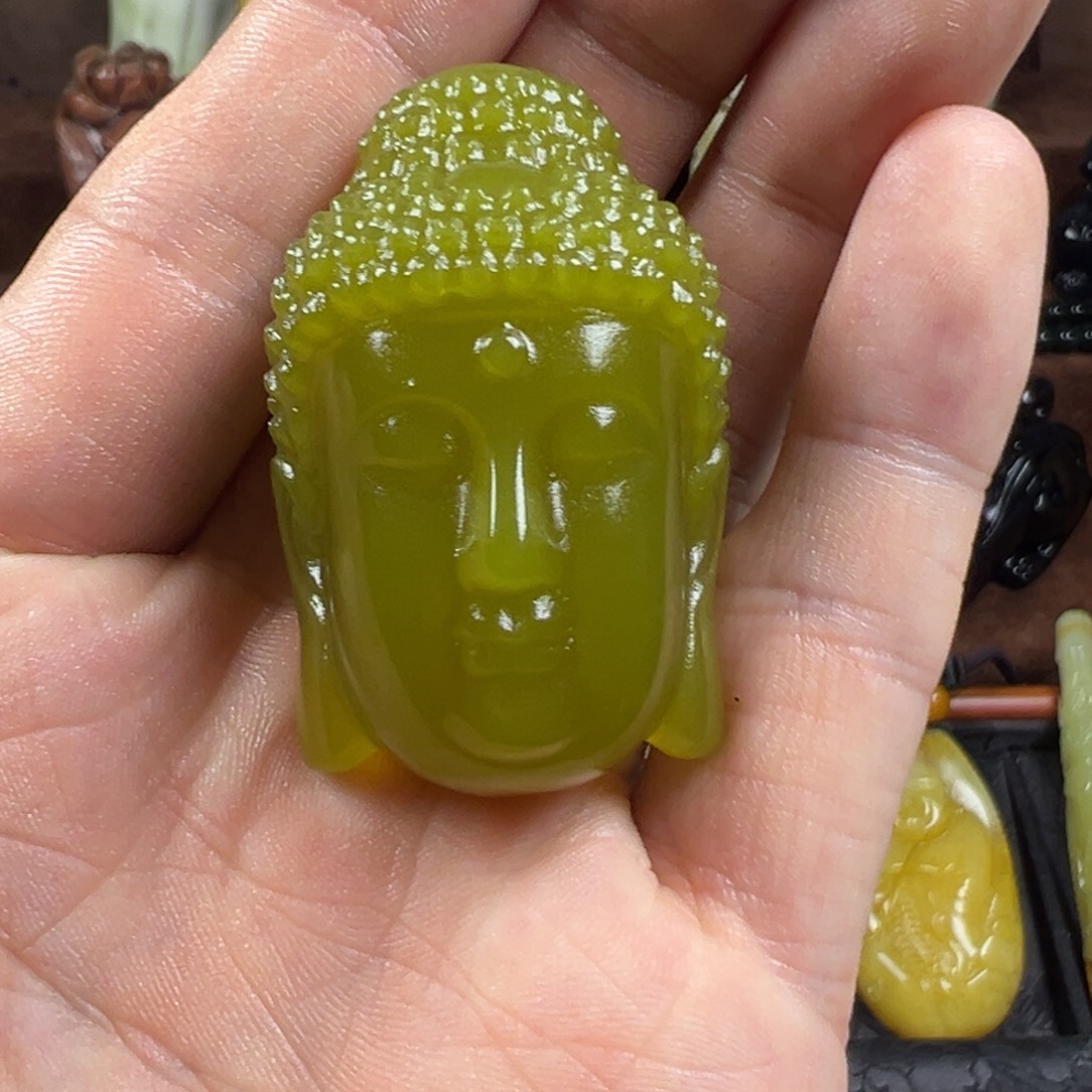 岫玉未镶嵌手把件天然岫玉