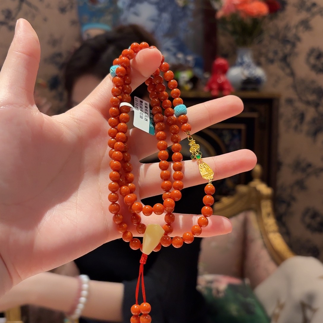 南红玛瑙颈饰未镶嵌