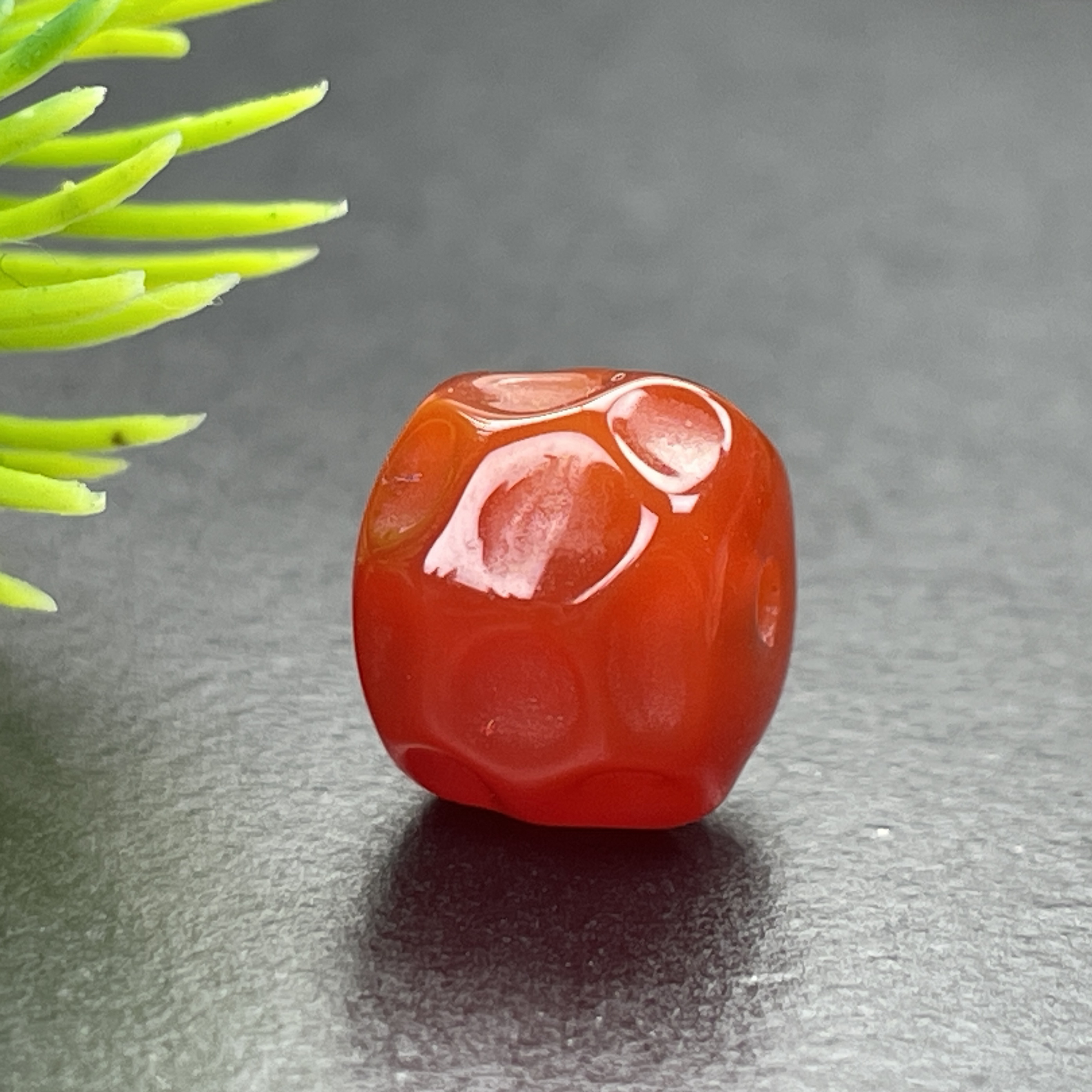 原矿川料樱桃红无相奶酪老型尺寸10mm左右顶珠腰珠配珠文玩菩提