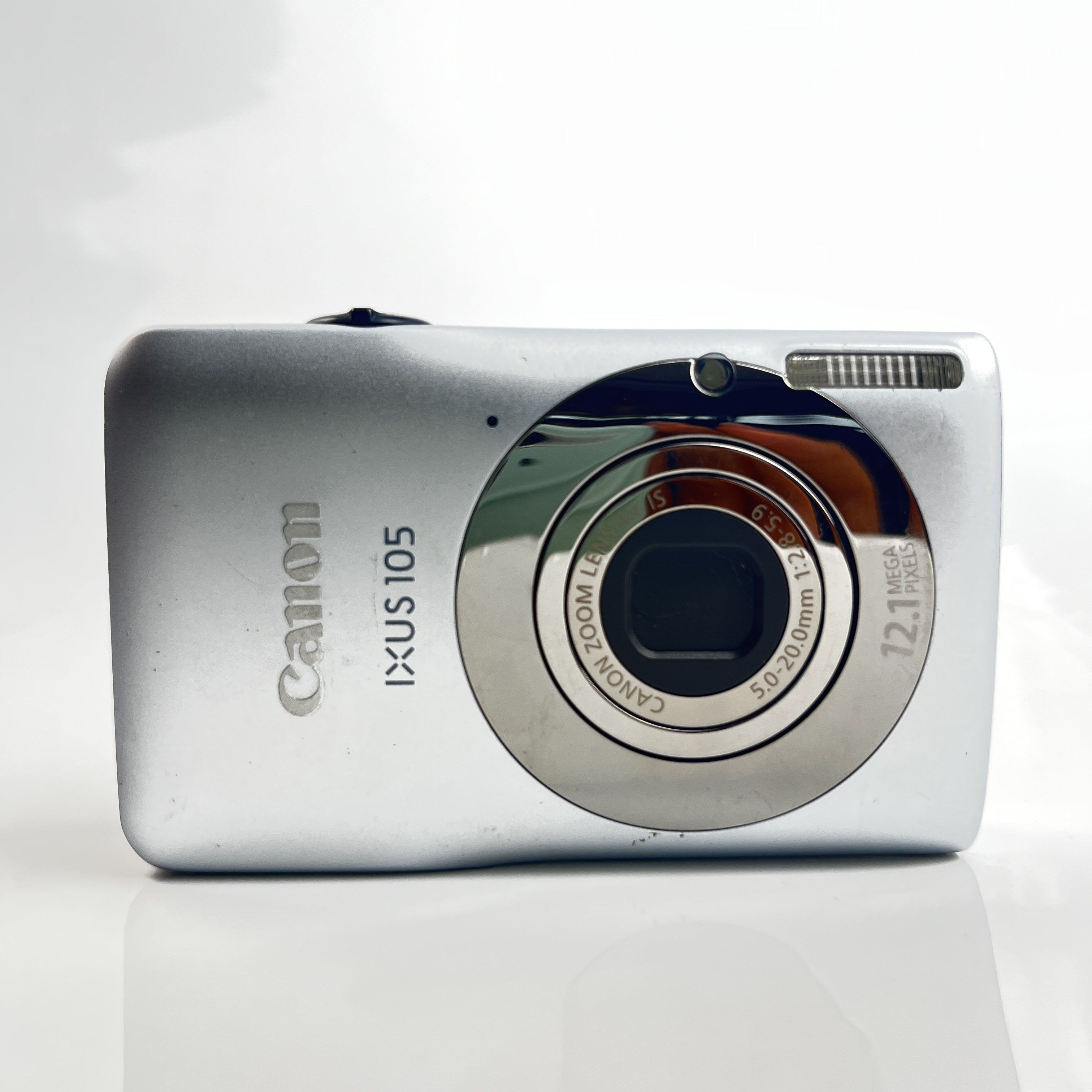 95新 Canon/佳能 ixus105银1210 万像素4变焦ccd数码相机