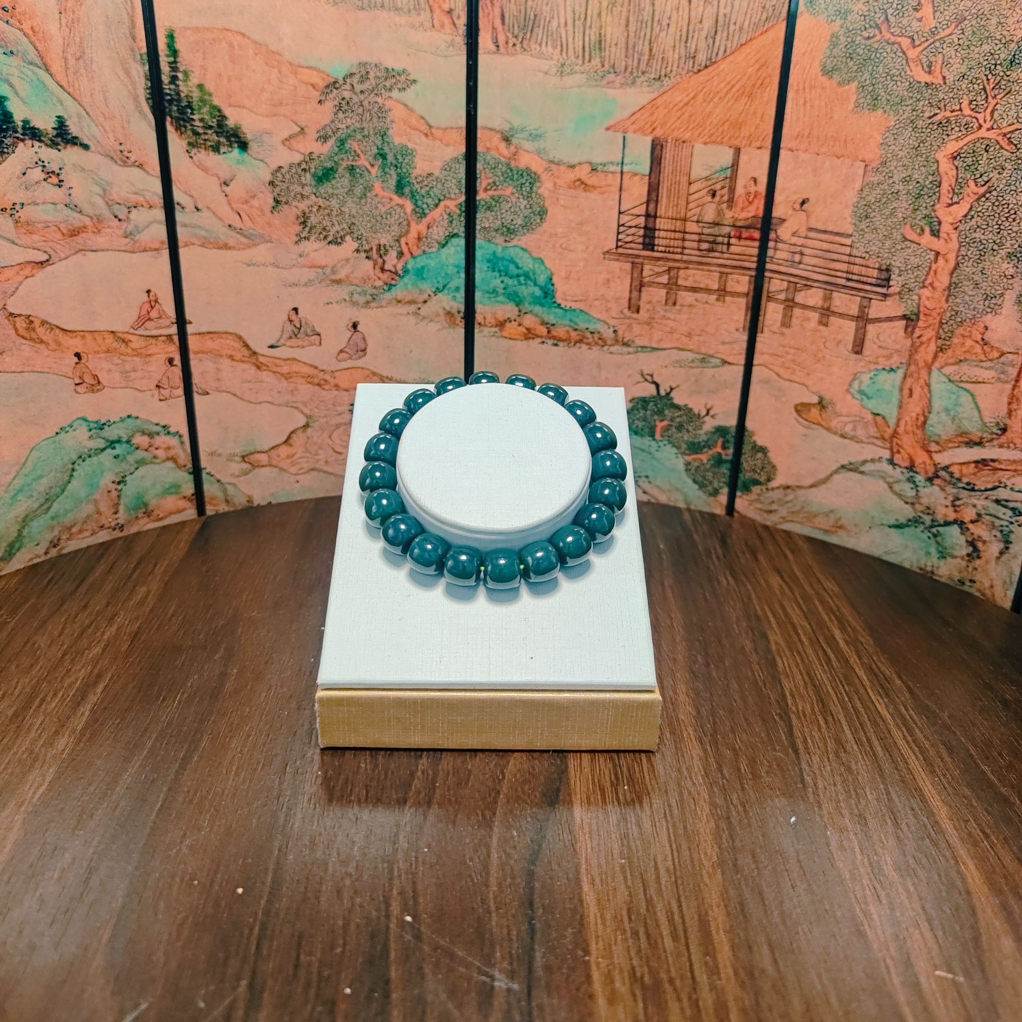 V和田玉桶珠手串（卡10）1921