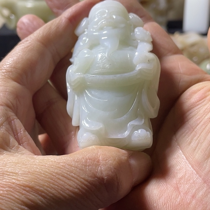 禅***和田玉未镶嵌挂件