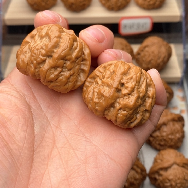 核桃把件蛤蟆头核桃