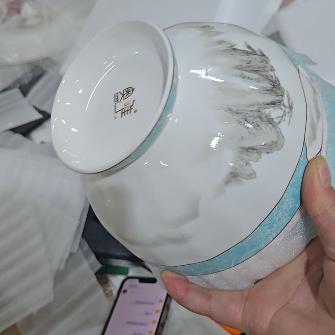 碗微瑕奥维6寸2个面碗66666