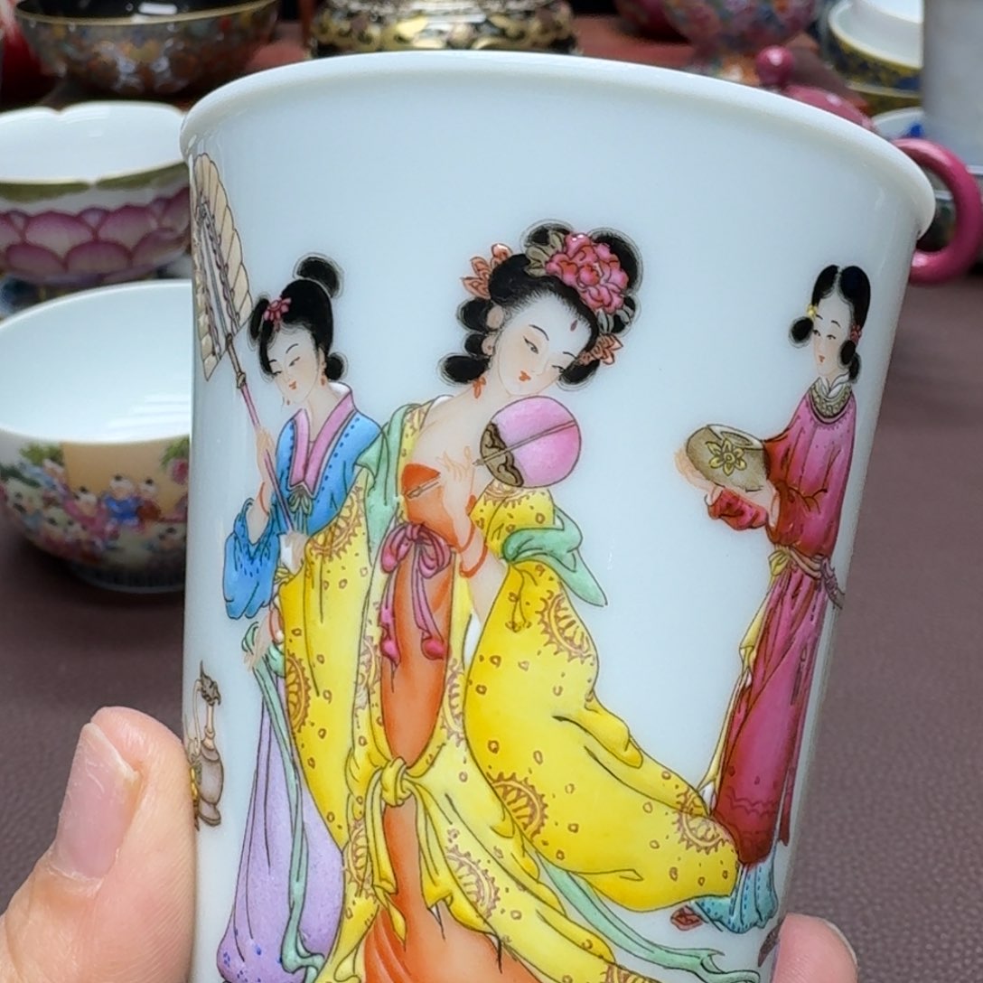 瓷片景德镇仿古手工制作精品展示