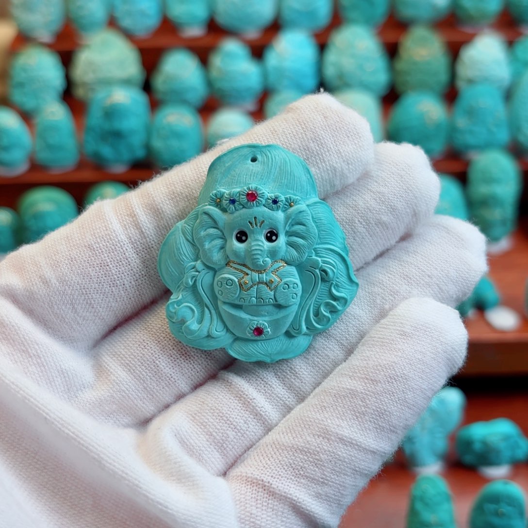 绿松石珠宝奇石未镶嵌