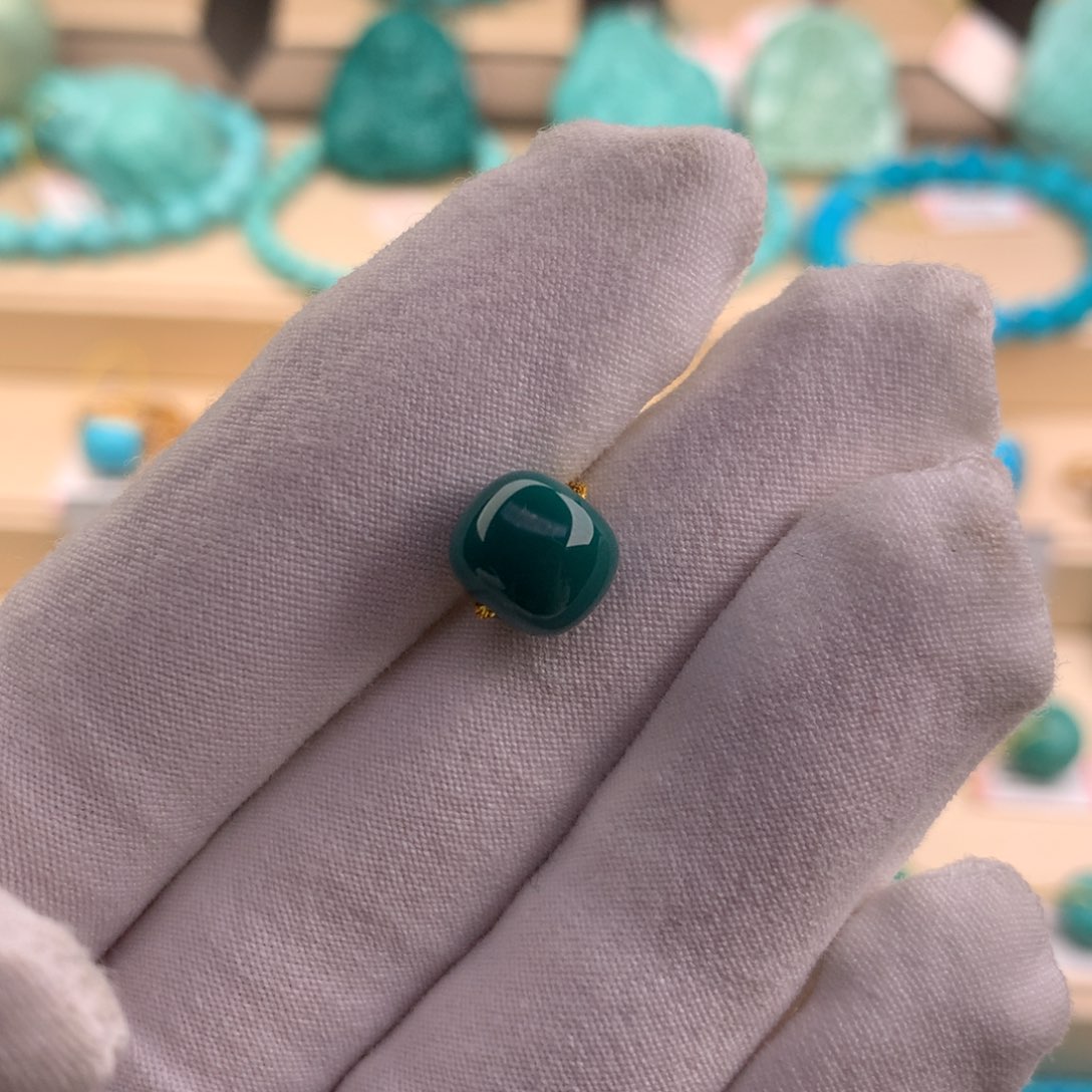 绿松石珠宝奇石未镶嵌9.5-8.3