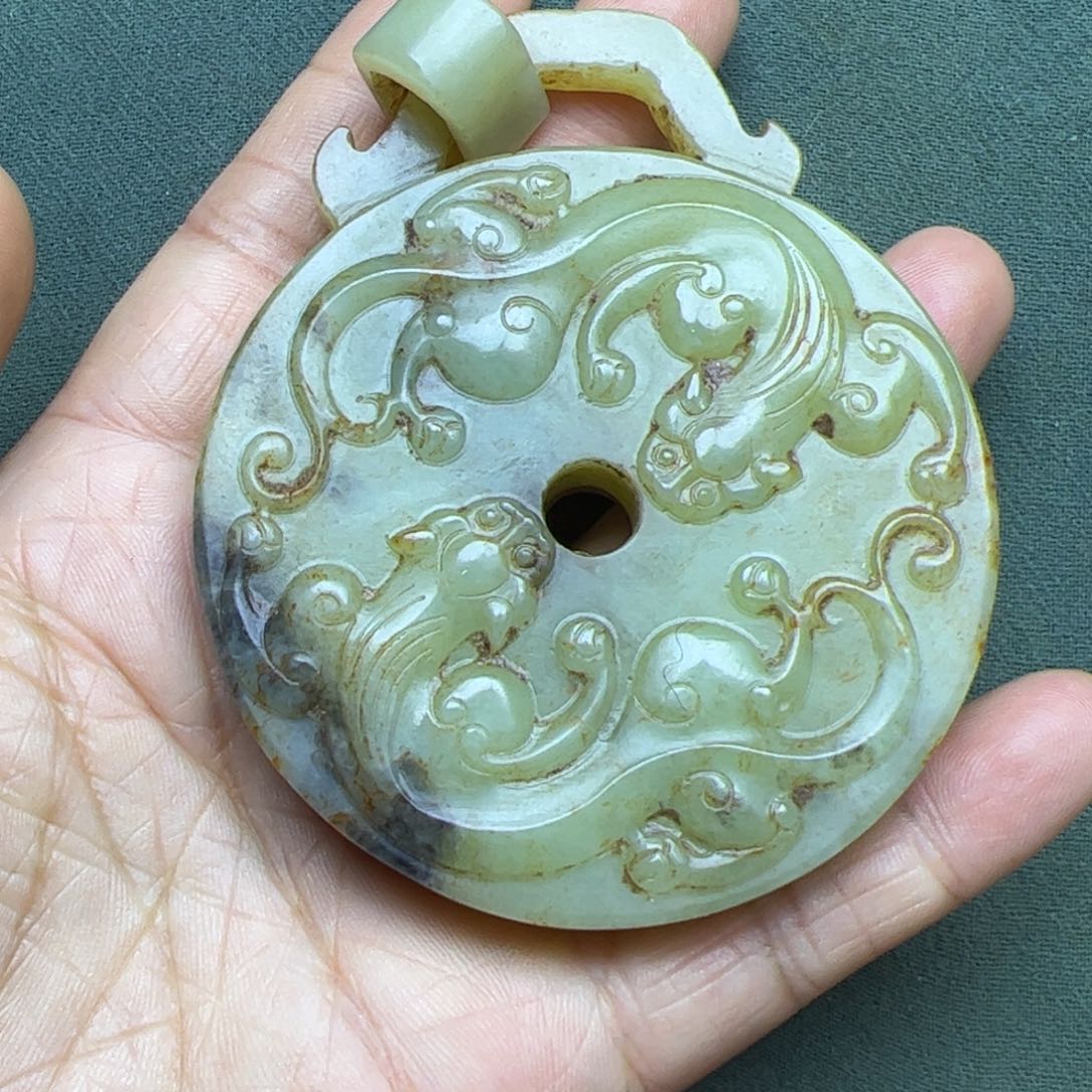 和田玉把件未镶嵌无**刚