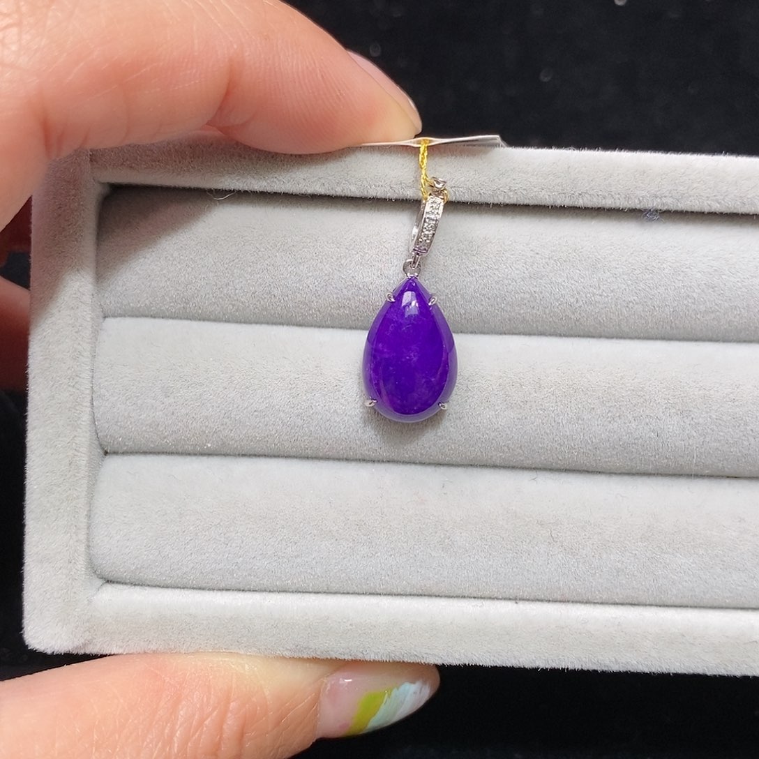 苏纪石（舒俱来）18K金镶嵌吊坠(不含链)