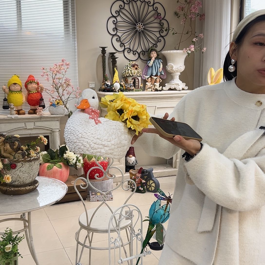 花园摆件红红火火