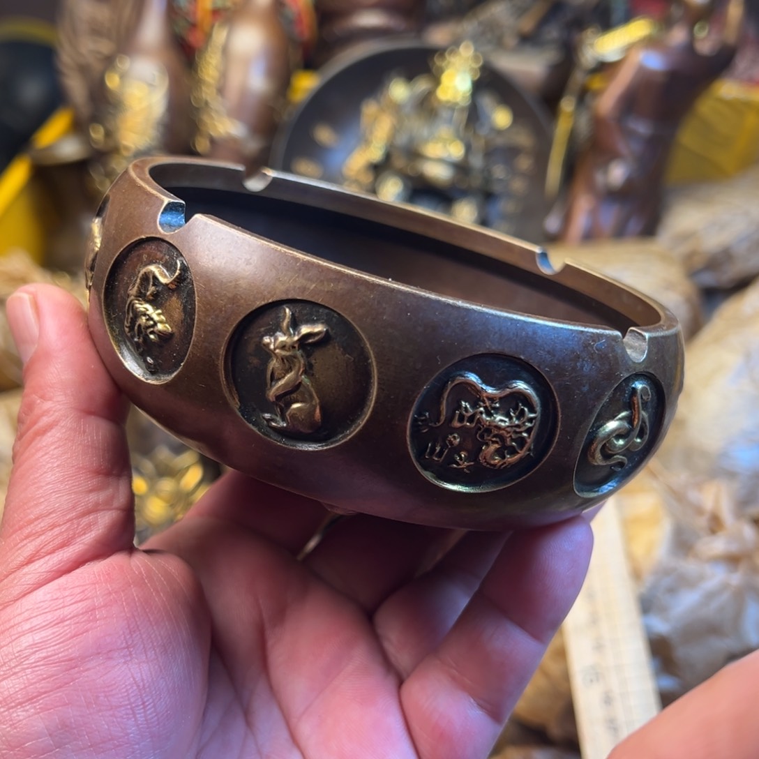 茶壶香炉铜器摆件