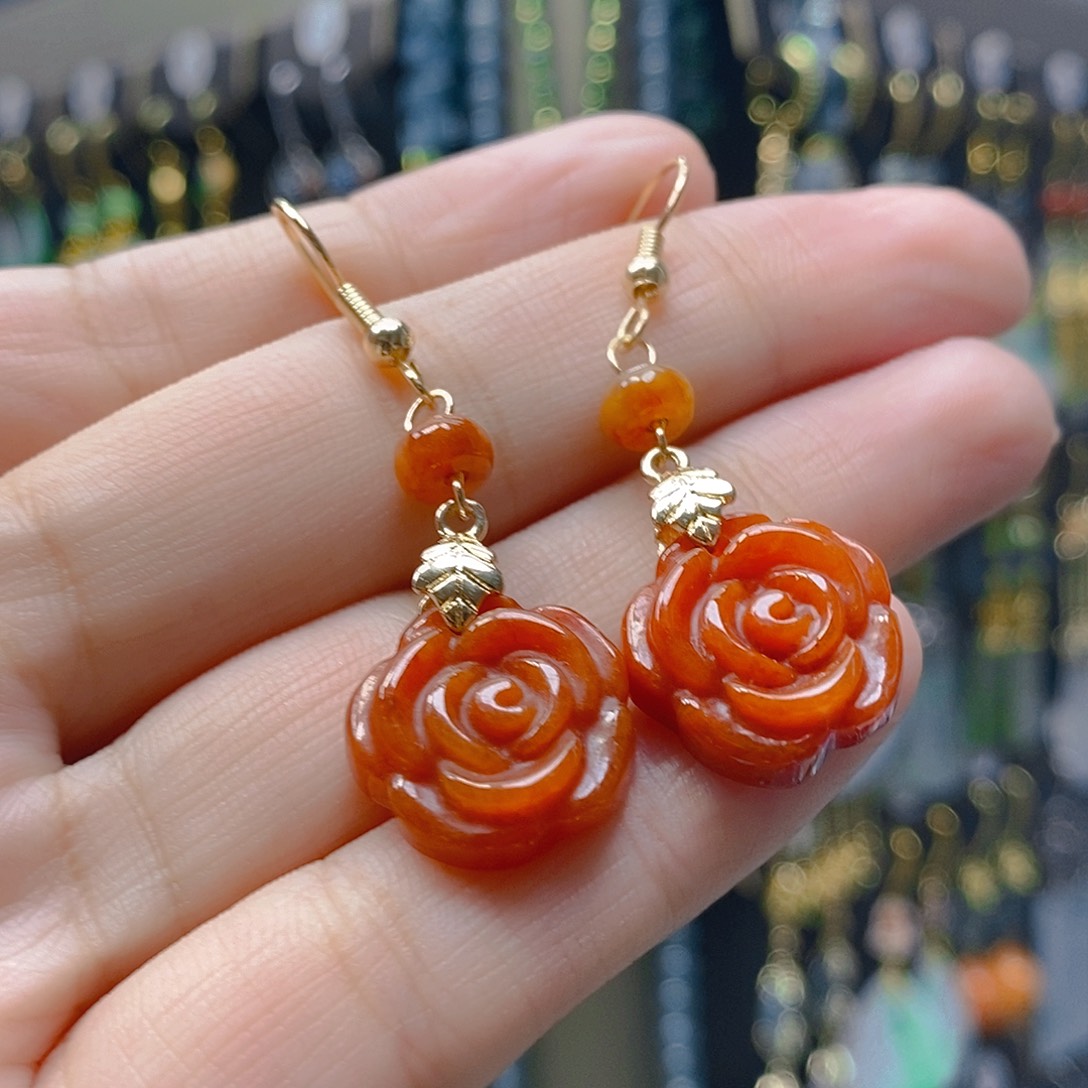 未镶嵌翡翠耳饰翡翠