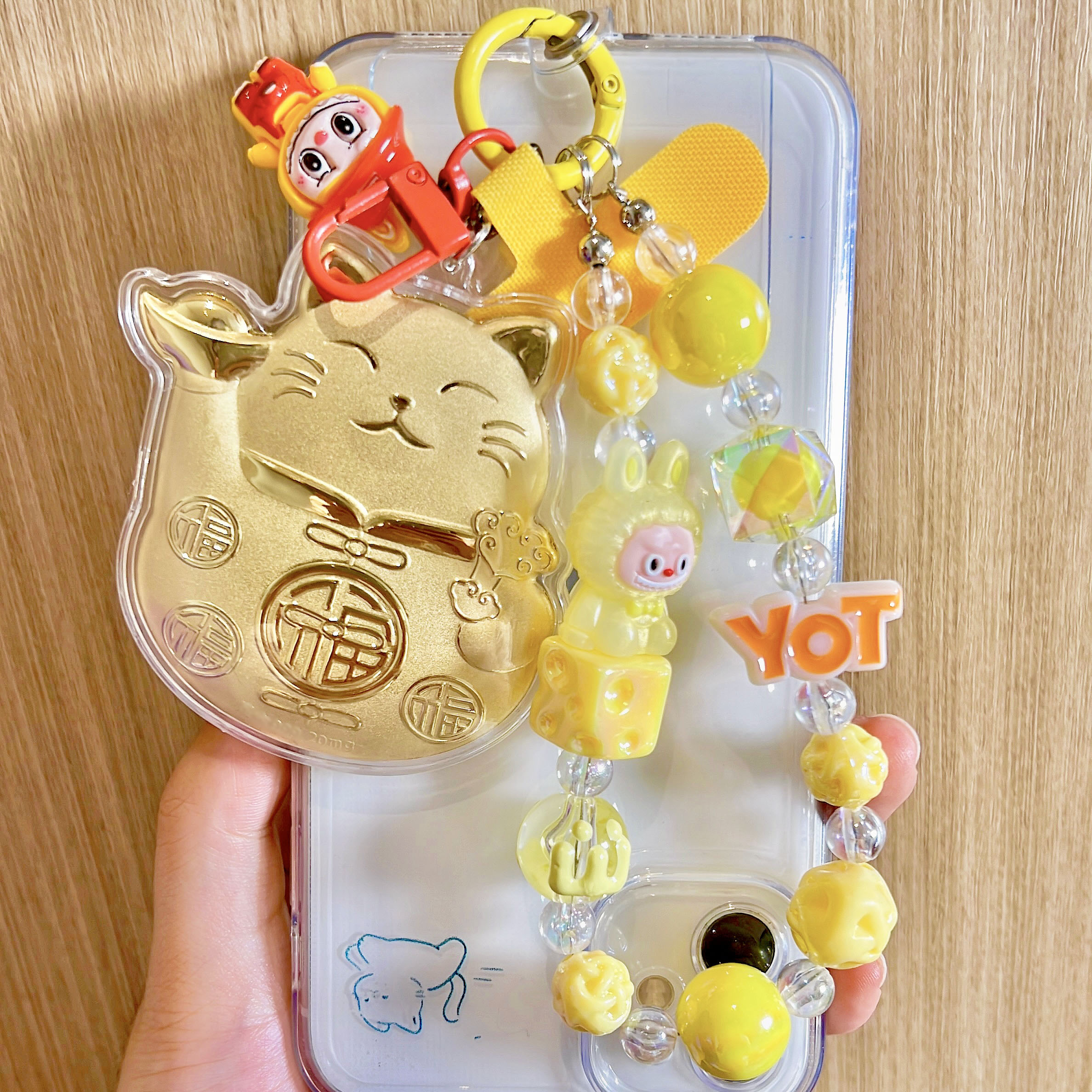 手机贴公主请发财锦鲤--【福】