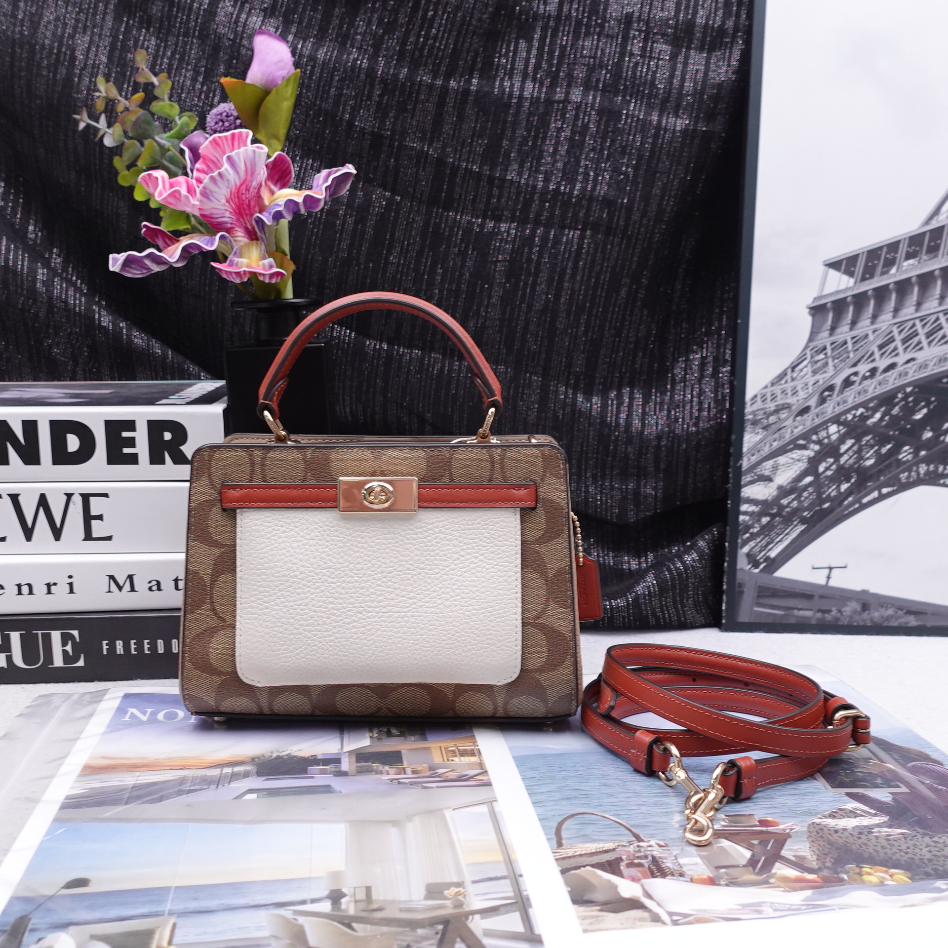 95新 COACH/蔻驰 单肩包/T10343745