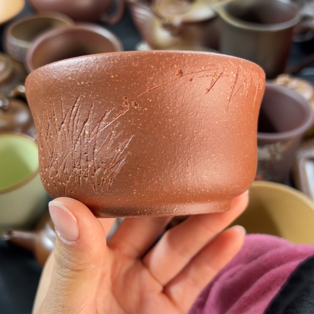 紫砂茶杯微瑕不退不换