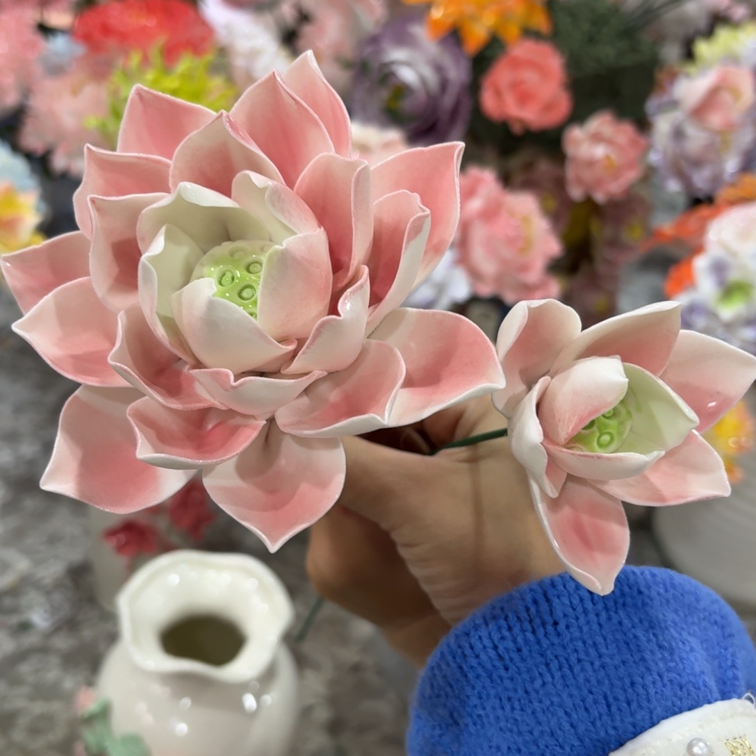 陶瓷花拍满20元发货，退款拉黑