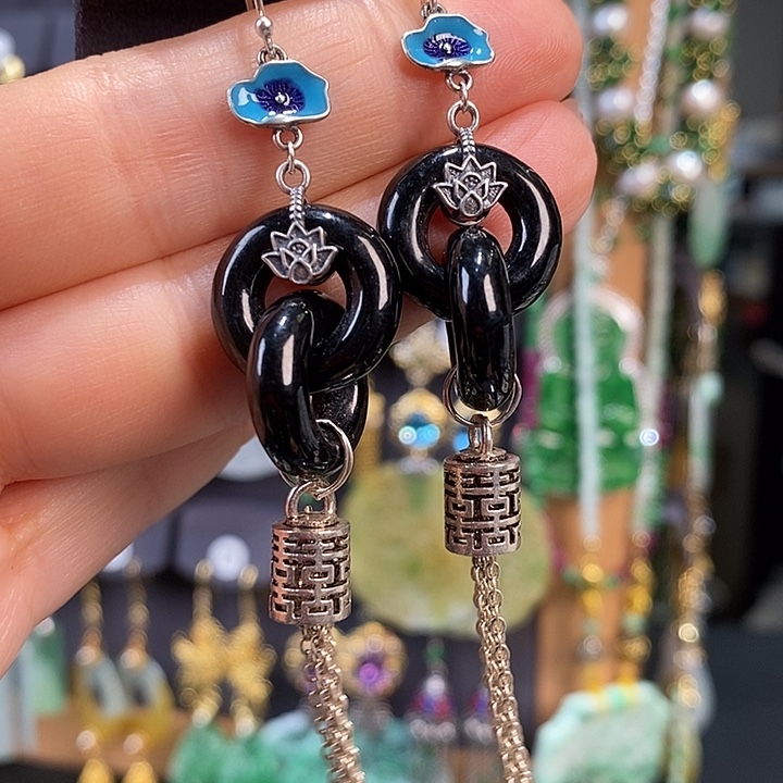 翡翠未镶嵌耳饰翡翠