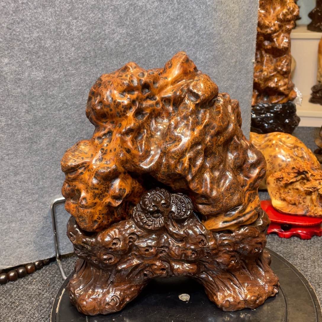 柏木（崖柏）太行精品陈化黑金蚂蚁腿摆件