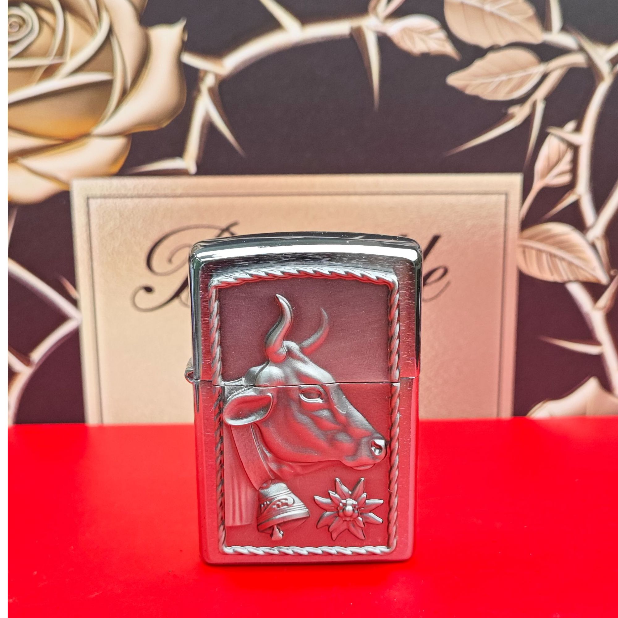 ZIPPO/之宝牛与雪绒花 欧版在册 原装正品 2001992【之魅独家】