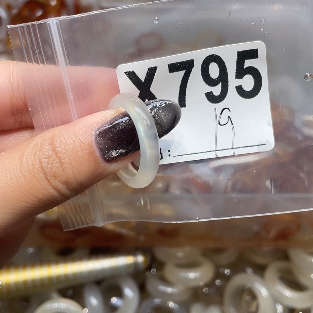 玛瑙/玉髓未镶嵌戒指795