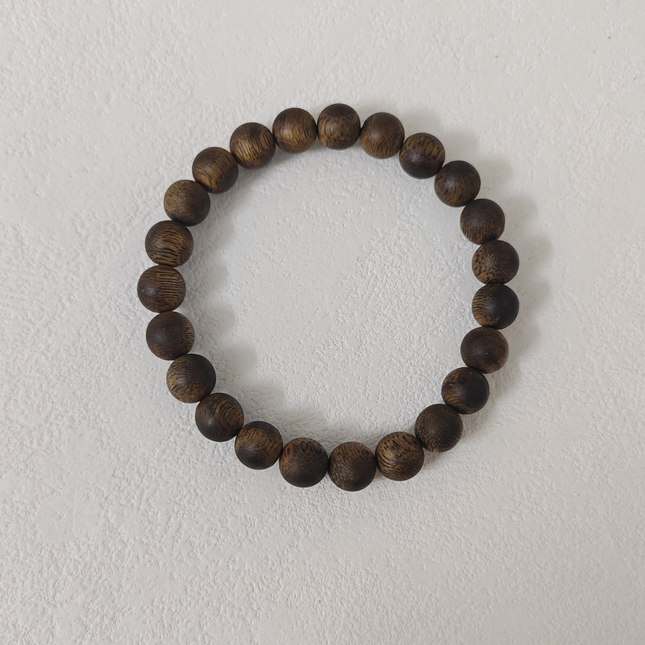 【琼脂天香】绿奇楠沉香油叶子单圈卡8圆珠