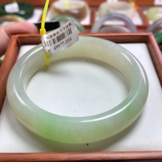 和田玉手镯未镶嵌57-58