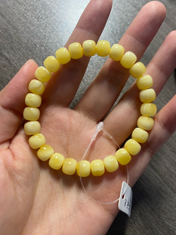 天然琥珀蜜蜡精工老型手串8m