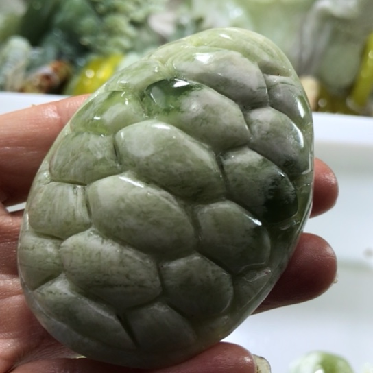 岫玉未镶嵌手把手把