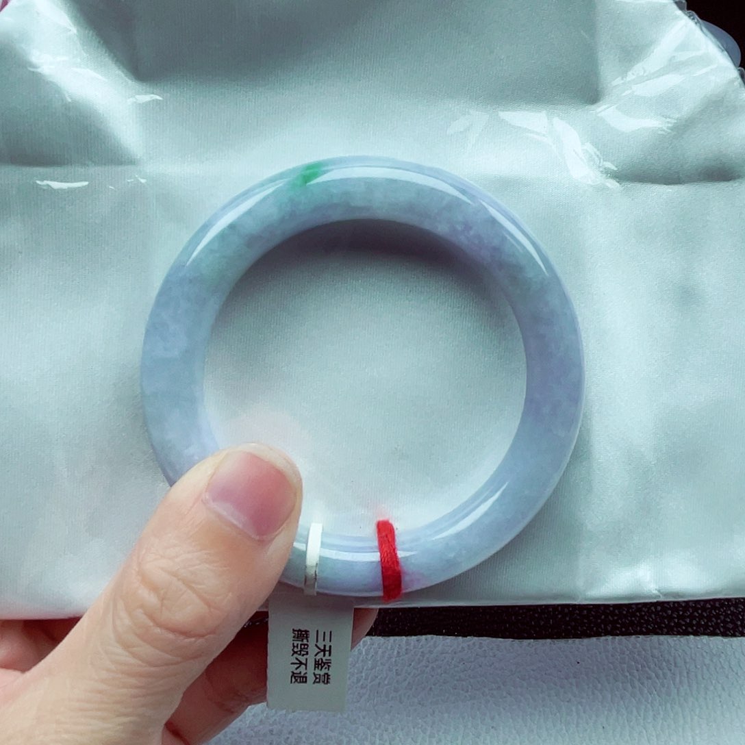 翡翠未镶嵌手镯（圆镯）妮*天然缅甸翡翠手镯