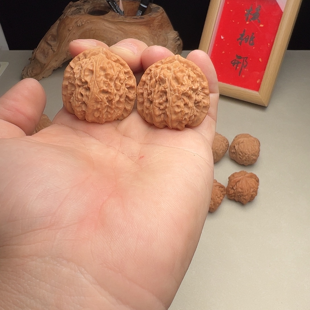 吊坠文玩核桃白狮子