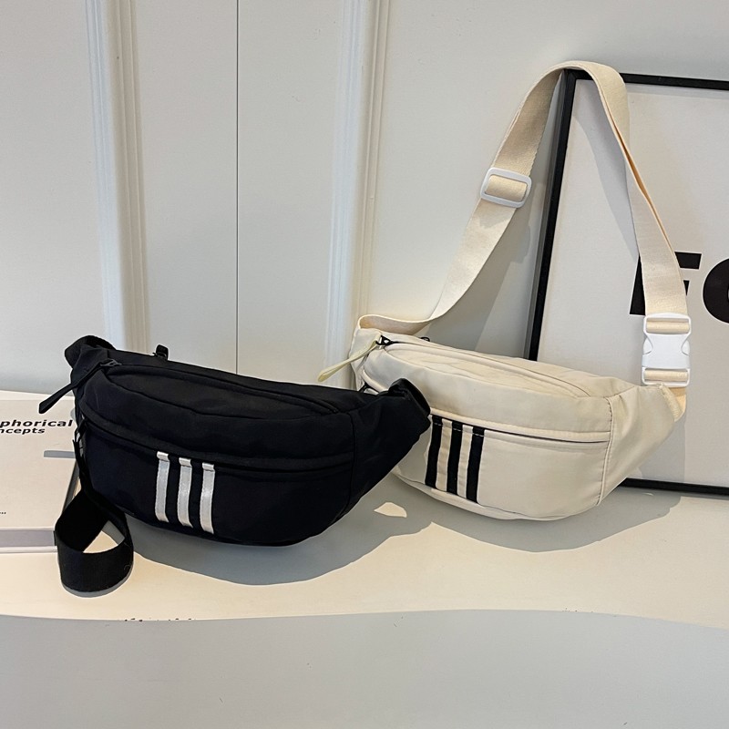 时尚高品质胸包运动腰包百搭斜挎包旅游大容量个性潮流单肩包