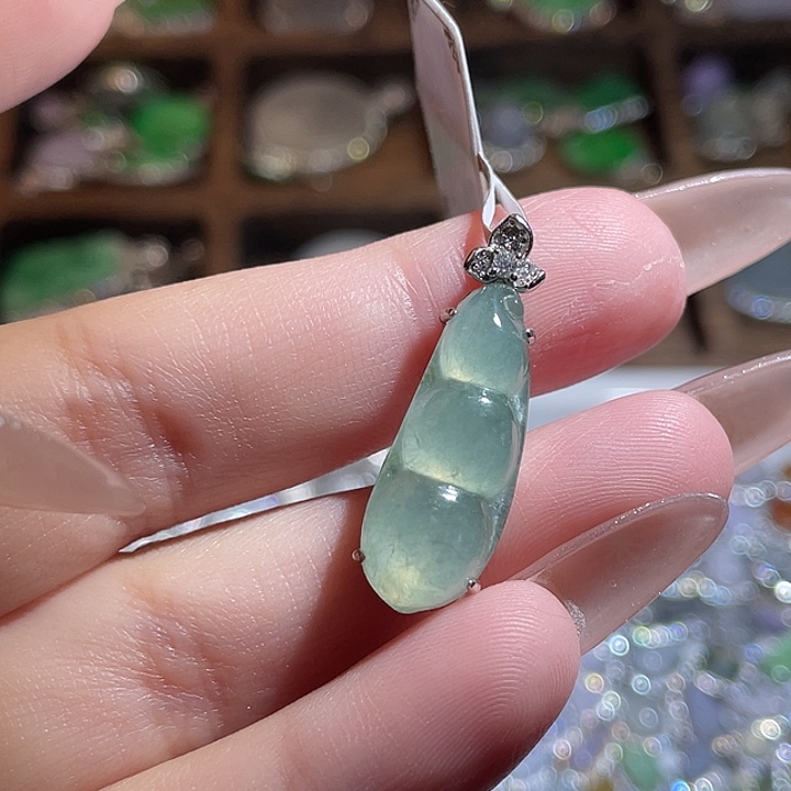 翡翠银S925镶嵌颈饰