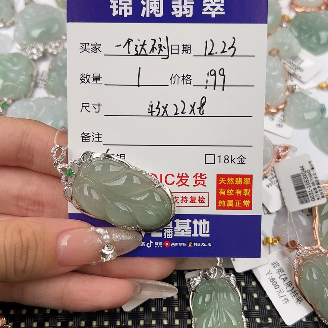 *****翡翠银S925镶嵌颈饰