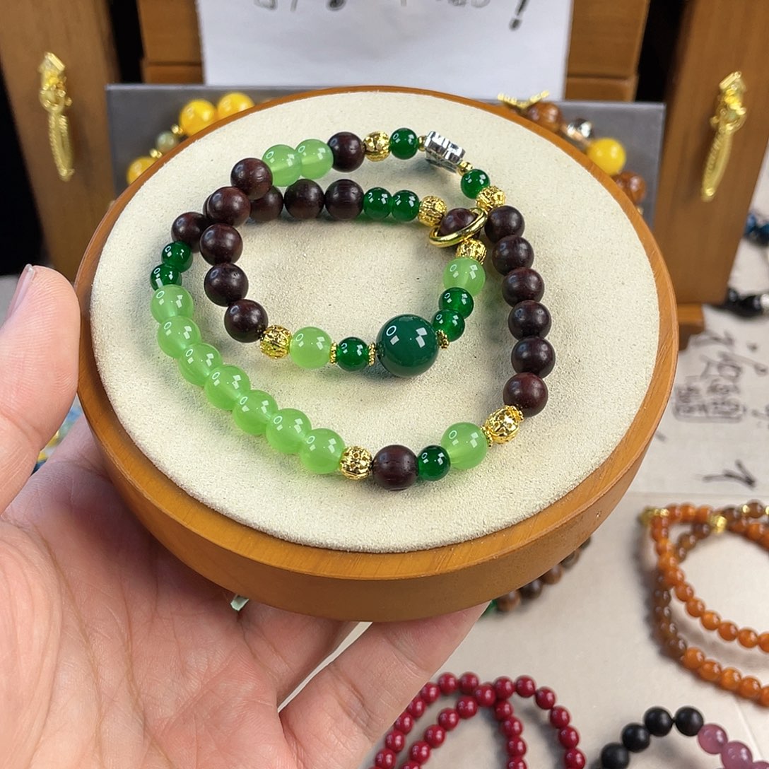 和田玉手饰银S925镀金镶嵌