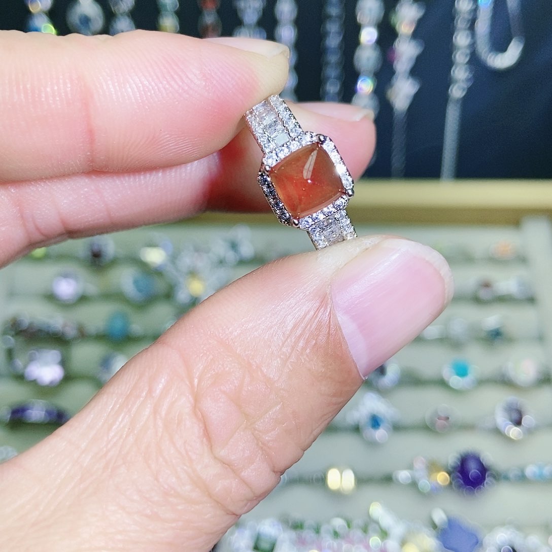 【闪购商品】未镶嵌戒指石榴石