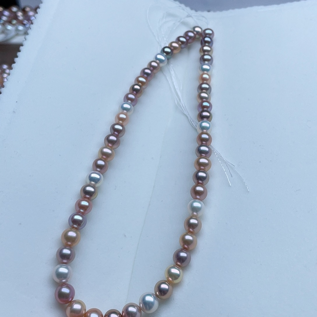 淡水珍珠颈饰银S925镶嵌