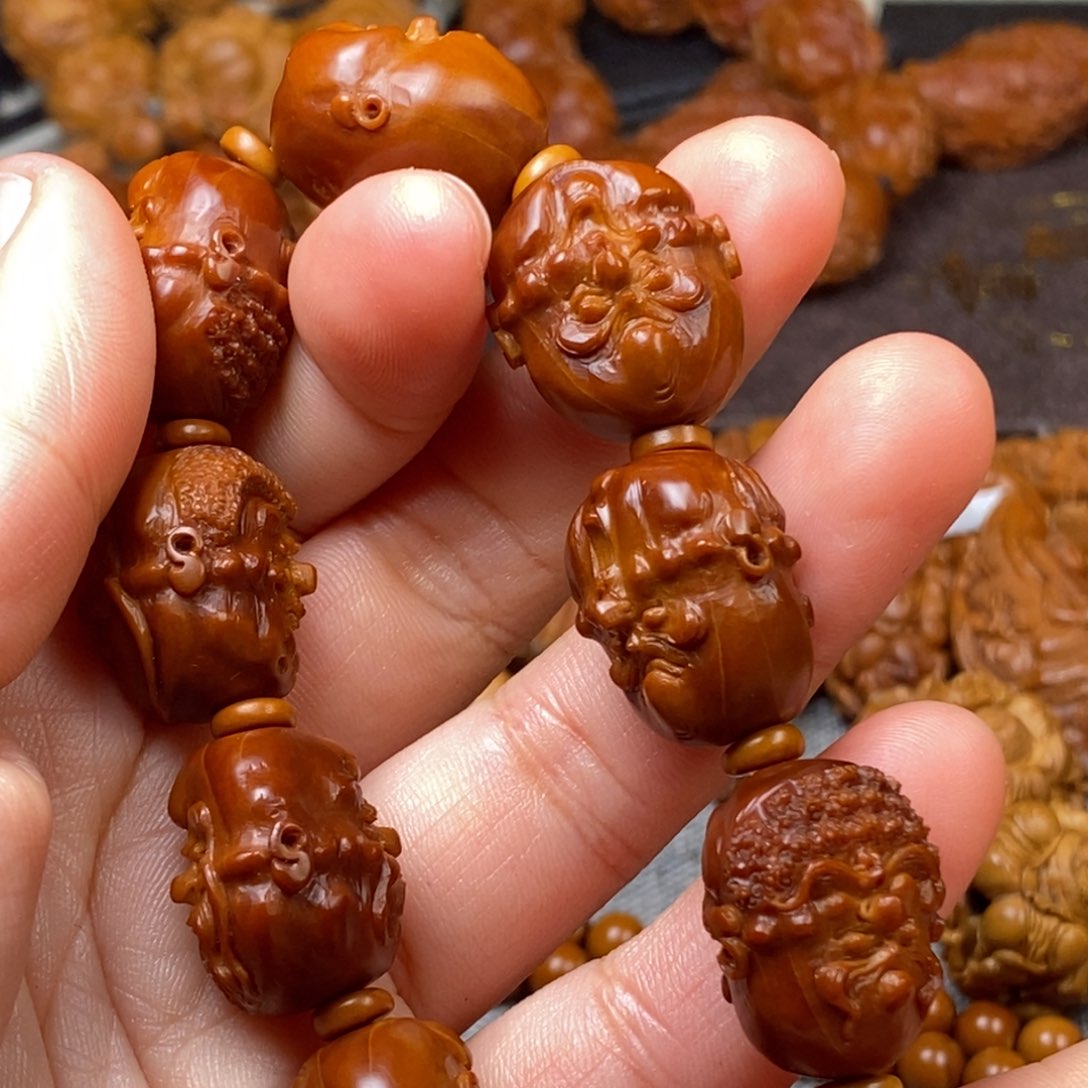 橄榄核手串/手链鯠*五核雕手串