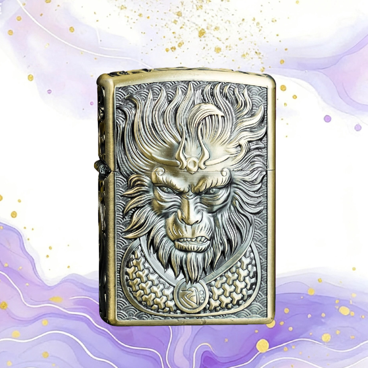 ZORRO佐罗全新复古手工精雕悟空煤油打火机经典送礼男友无油HZ