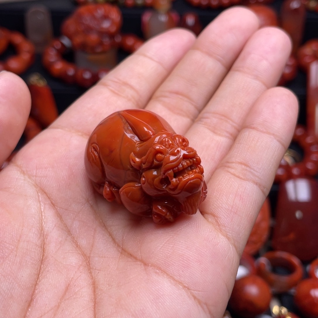 南红玛瑙珠宝奇石未镶嵌吊坠