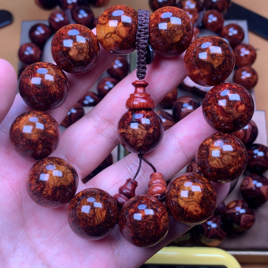 黄花梨/降香黄檀何***D黄花梨手串2.0