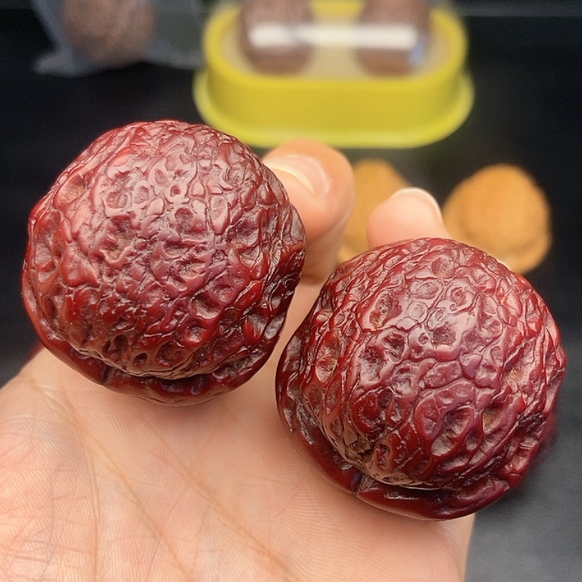 【闪购商品】把件文玩核桃43尺龙珠61.5克