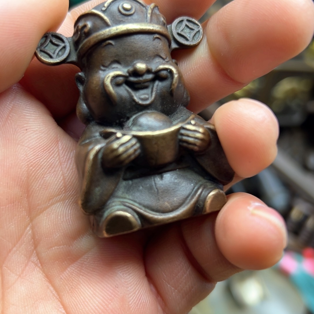 铜摆件欢迎欢迎你